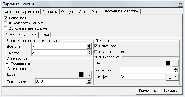 Координатная сетка